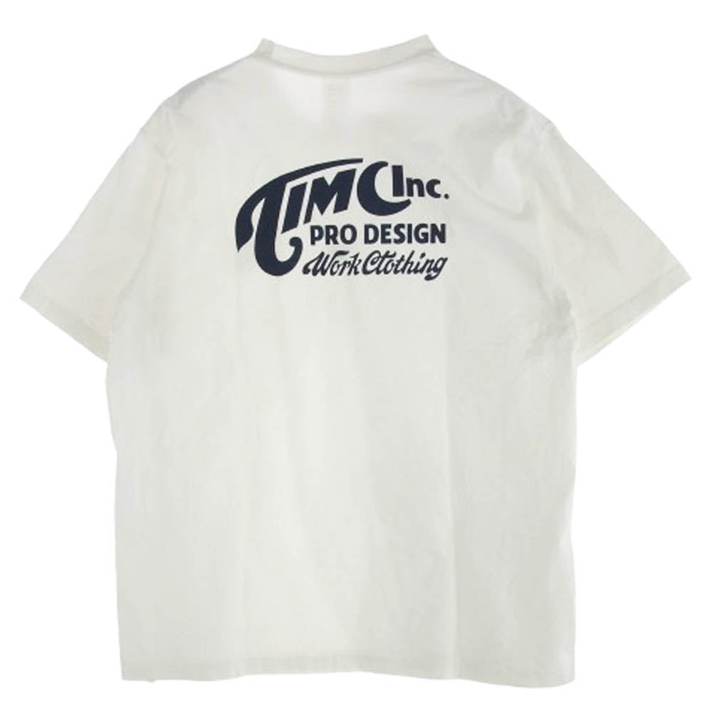 東京インディアンズモーターサイクル Timc Inc. TEE INC-SST 05 ショートスリーブ 半袖 Tシャツ ホワイト系 XL【中古】