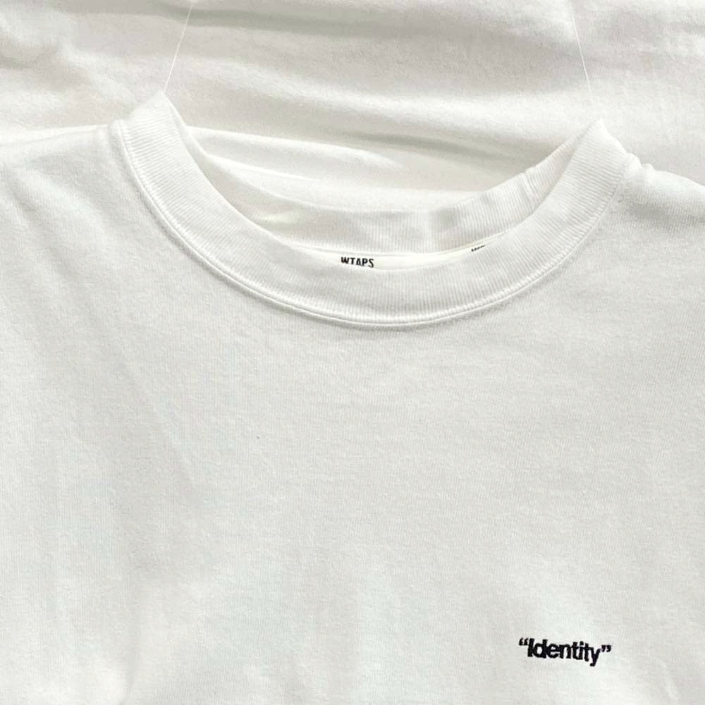 WTAPS ダブルタップス 25SS 251ATDT-CSM16 IDENTITY/LS/COTTON 胸刺繍 バックプリント 長袖 Tシャツ カットソー ホワイト系 03【中古】