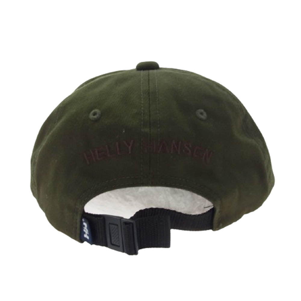 HELLY HANSEN ヘリーハンセン HCZ92209 ロゴ刺繍 6パネル キャップ 帽子 カーキ系【中古】