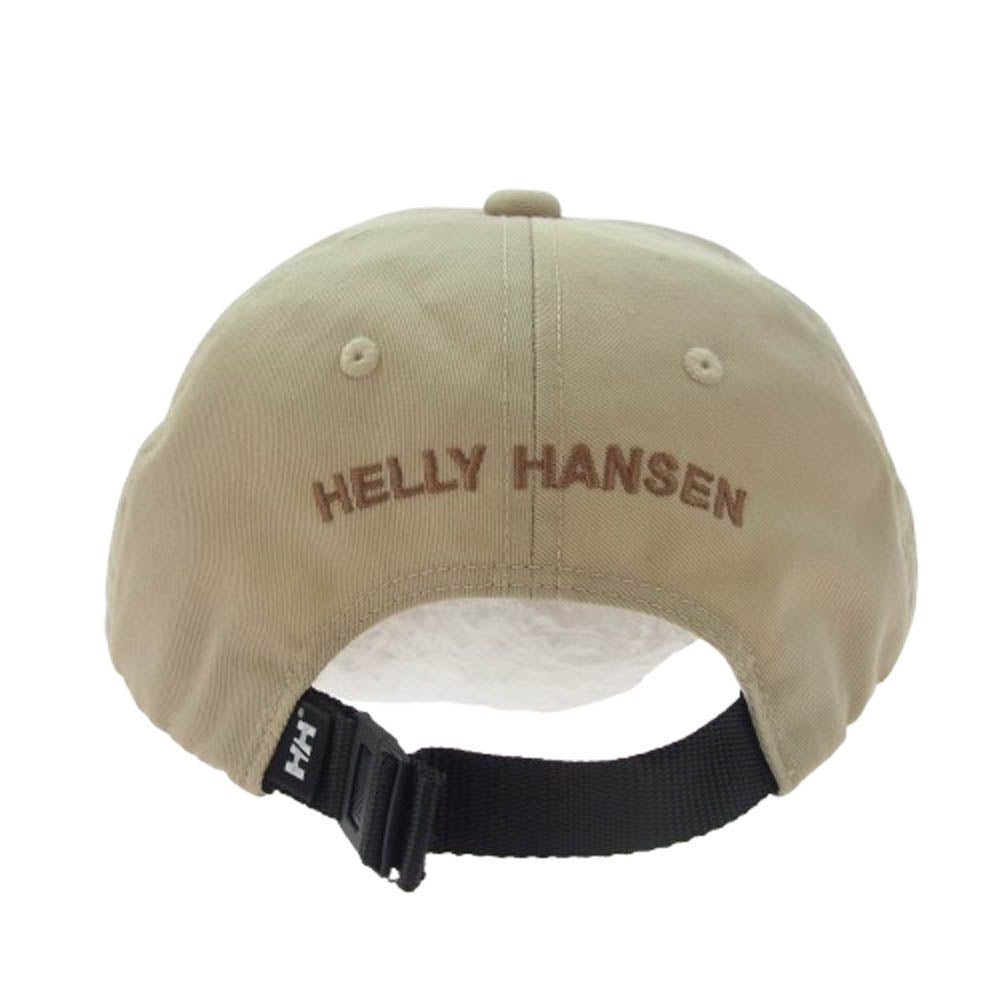 HELLY HANSEN ヘリーハンセン HCZ92209 ロゴ刺繍 6パネル キャップ 帽子 ベージュ系【中古】