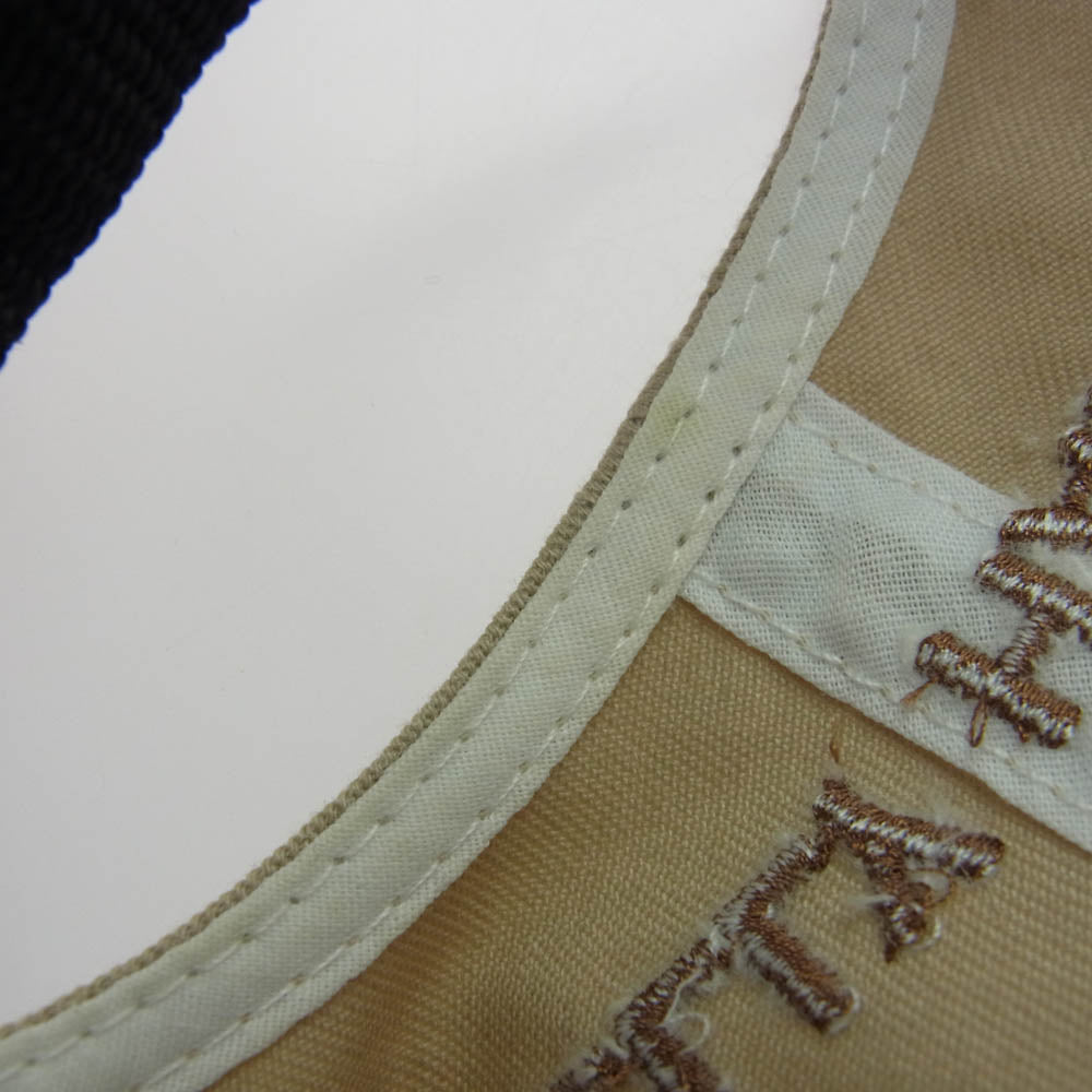 HELLY HANSEN ヘリーハンセン HCZ92209 ロゴ刺繍 6パネル キャップ 帽子 ベージュ系【中古】