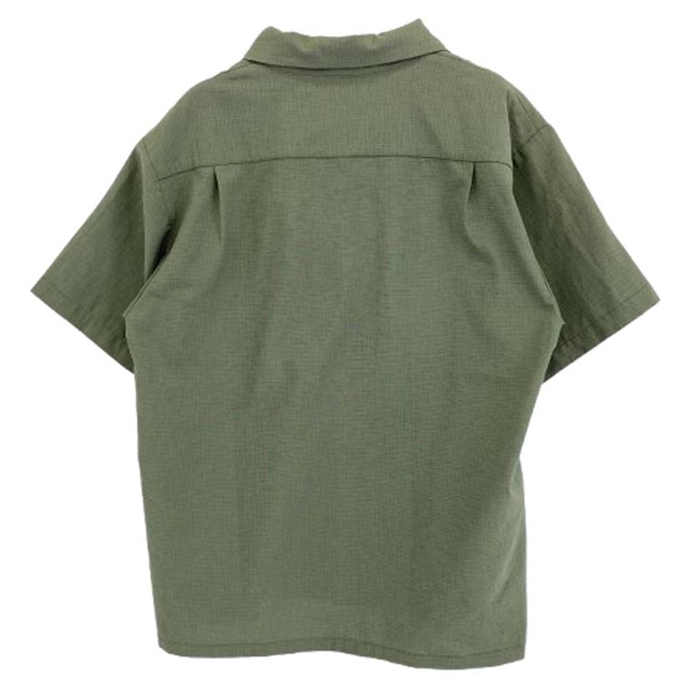 THE NORTH FACE ノースフェイス NR21931 オープンカラー 開襟 クライミング 半袖 シャツ カーキ系 XL【中古】