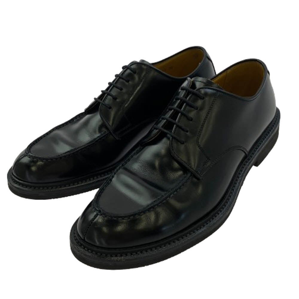 REGAL リーガル E7J2174A JU15 Uチップ レースアップ レザー シューズ ブラック系 26【中古】