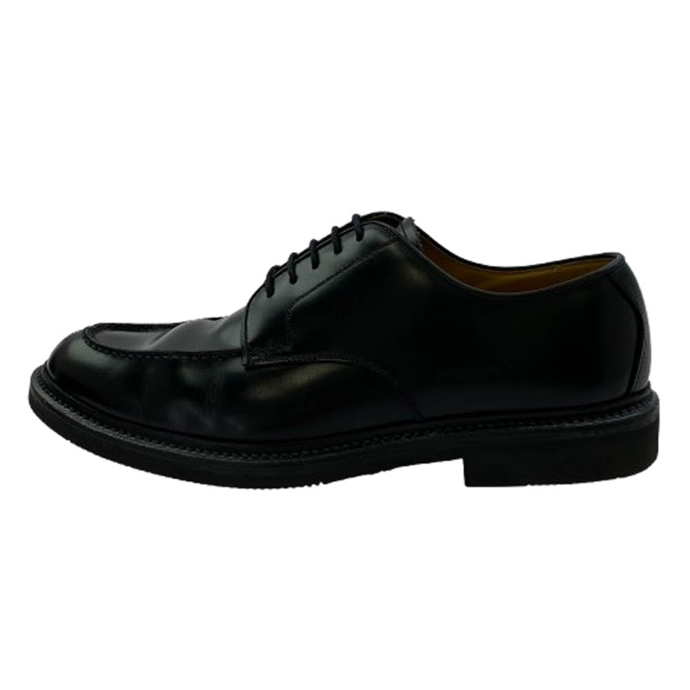 REGAL リーガル E7J2174A JU15 Uチップ レースアップ レザー シューズ ブラック系 26【中古】