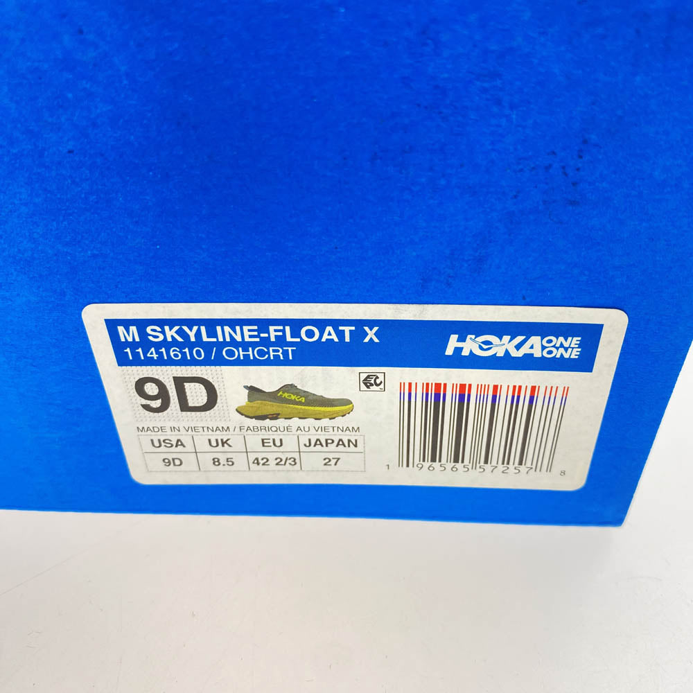 HOKA ONE ONE ホカ オネオネ 1141610 M SKYLINE-FLOAT X スカイライン フロート スニーカー グレー系 27cm【美品】【中古】