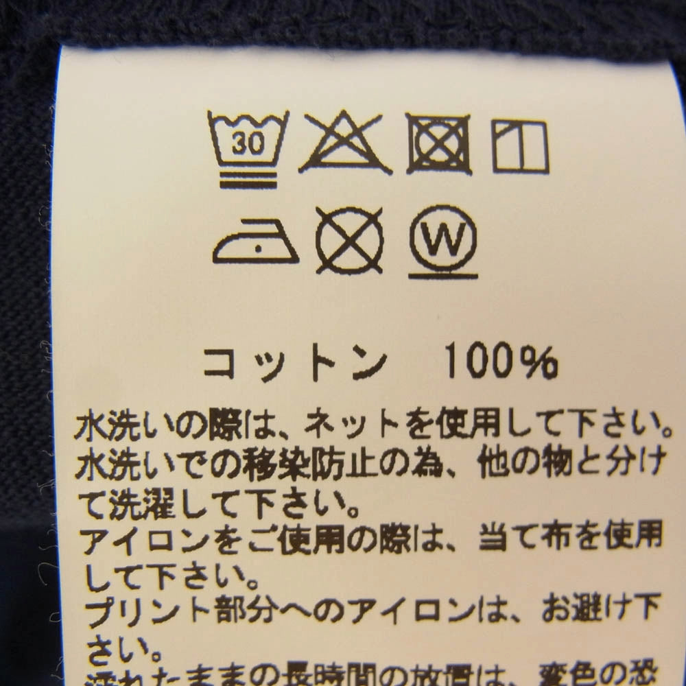 WHITESVILLE ホワイツビル WV79523 TWO-TONE ツートン カラー 半袖 Tシャツ ネイビー系 L【中古】
