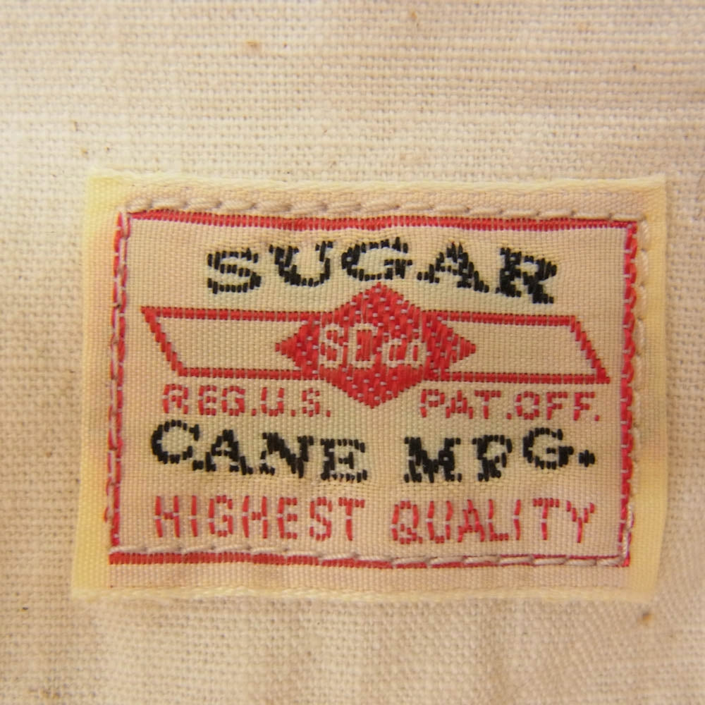 SUGAR CANE シュガーケーン SC37942 WHITE CHAMBRAY WORK SHIRT ホワイトシャンブレー ワーク シャツ 半袖シャツ オフホワイト系 L【新古品】【未使用】【中古】