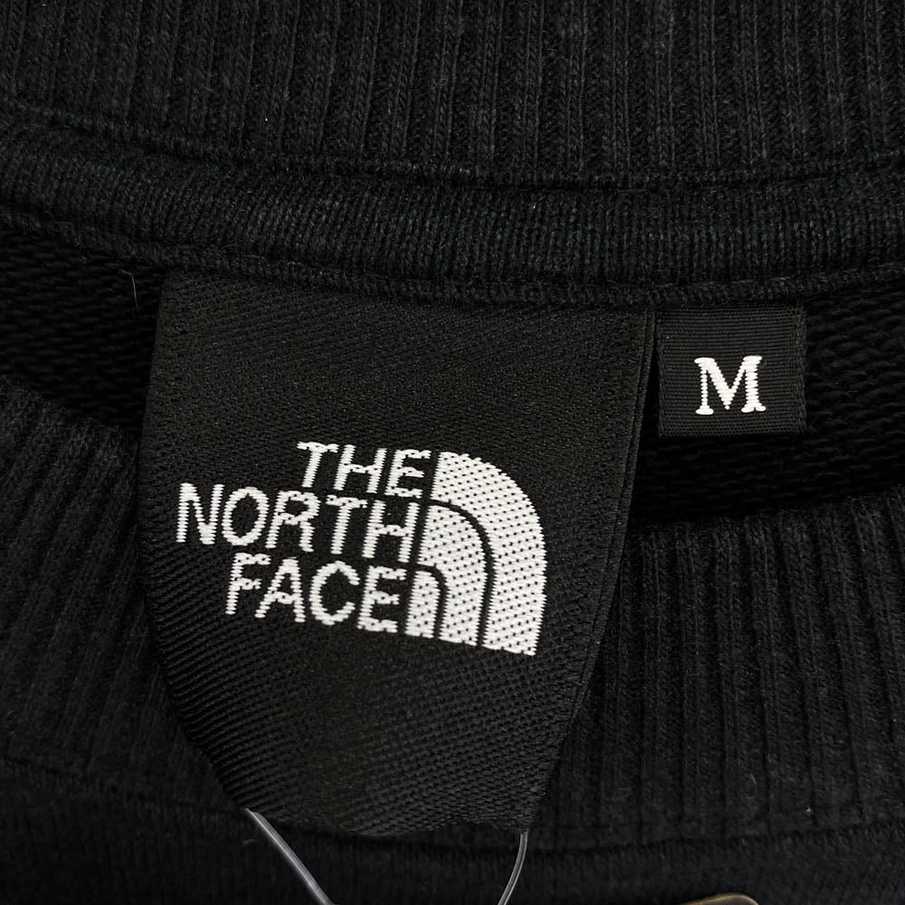 THE NORTH FACE ノースフェイス NT12536 Zoo Picker Crew ズーピッカークルー  クルーネック スウェット トレーナー ブラック 刺繍 ブラック系 M【新古品】【未使用】【中古】