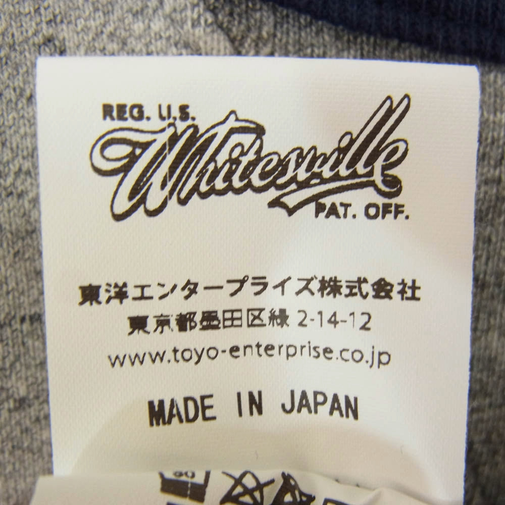 WHITESVILLE ホワイツビル WV69040 TWO-TONE SWEAT ツートン カラー クルーネック スウェット トレーナー グレー系 L【新古品】【未使用】【中古】