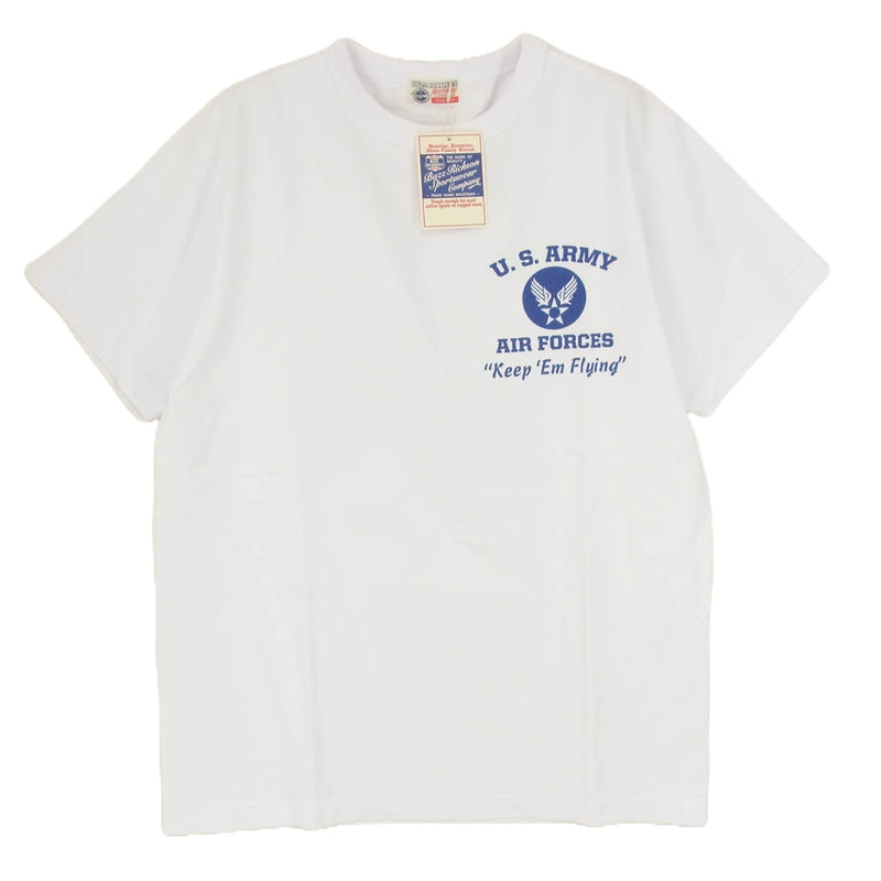 Buzz Rickson's バズリクソンズ BR79437 S/S T-SHIRT GIL ELVGREN MISS DALLAS ミリタリー プリント 半袖 Tシャツ ホワイト系 M【新古品】【未使用】【中古】