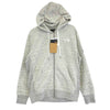 THE NORTH FACE ノースフェイス NT12335 Square Logo Full Zip 刺繍ロゴ スクエア ロゴ アーム ワッペン フルジップ スウェット パーカー グレー系 L【新古品】【未使用】【中古】