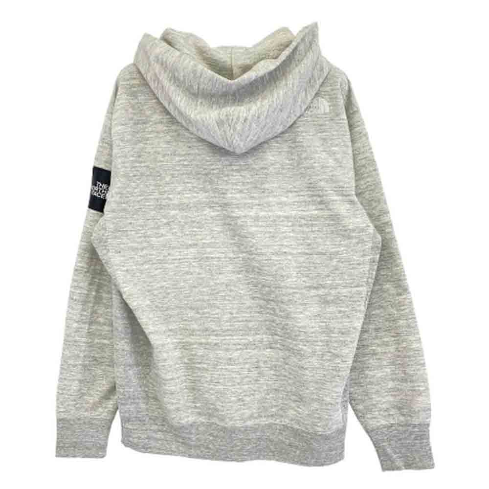 THE NORTH FACE ノースフェイス NT12335 Square Logo Full Zip 刺繍ロゴ スクエア ロゴ アーム ワッペン フルジップ スウェット パーカー グレー系 L【新古品】【未使用】【中古】