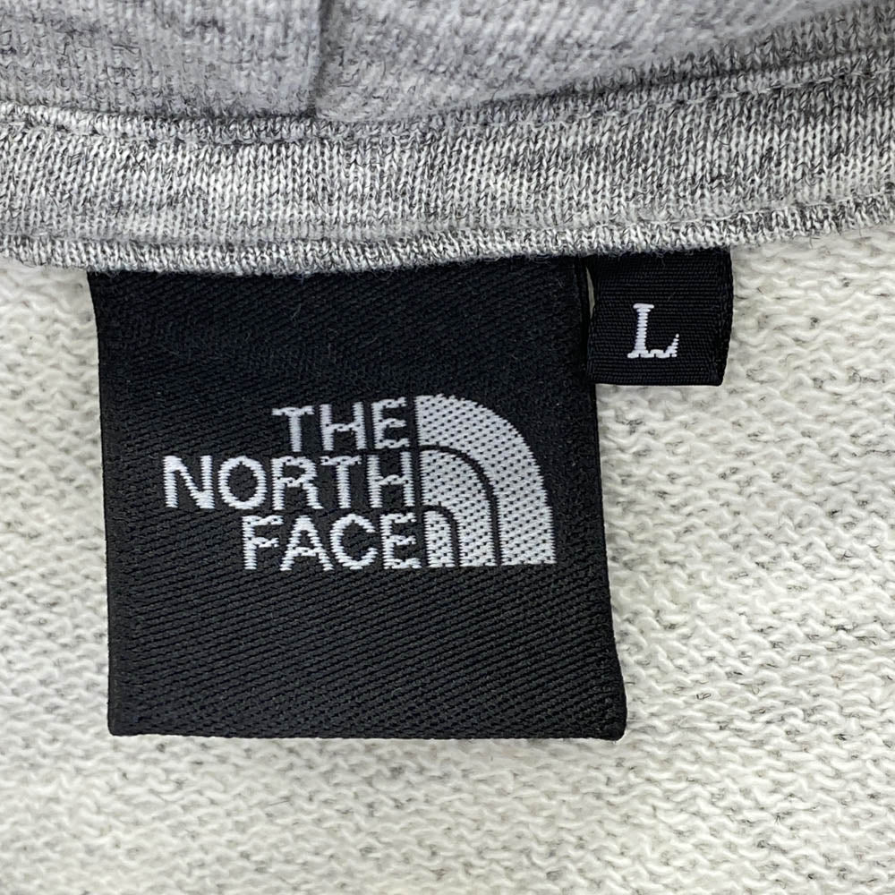 THE NORTH FACE ノースフェイス NT12335 Square Logo Full Zip 刺繍ロゴ スクエア ロゴ アーム ワッペン フルジップ スウェット パーカー グレー系 L【新古品】【未使用】【中古】