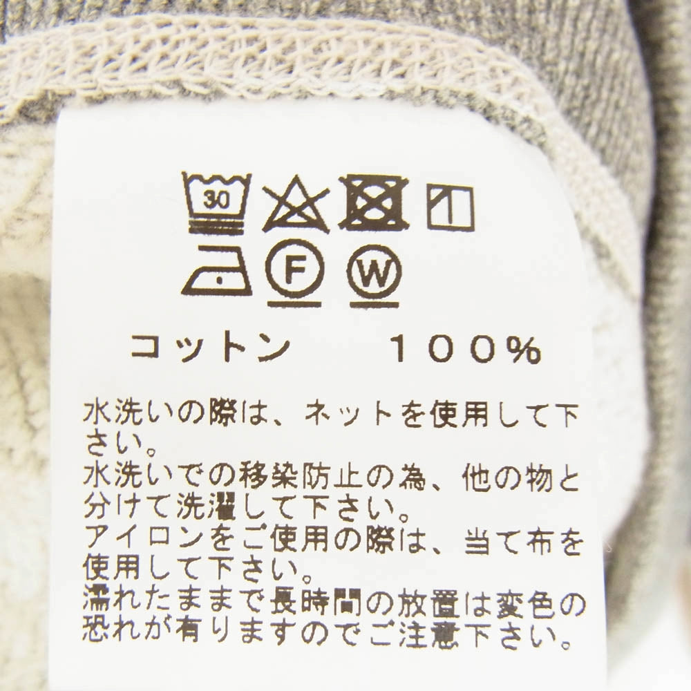 Buzz Rickson's バズリクソンズ BR69452 Bumble Bee 前Vガゼット ロゴプリント クルーネック セットイン スウェット シャツ グレー系 L【新古品】【未使用】【中古】