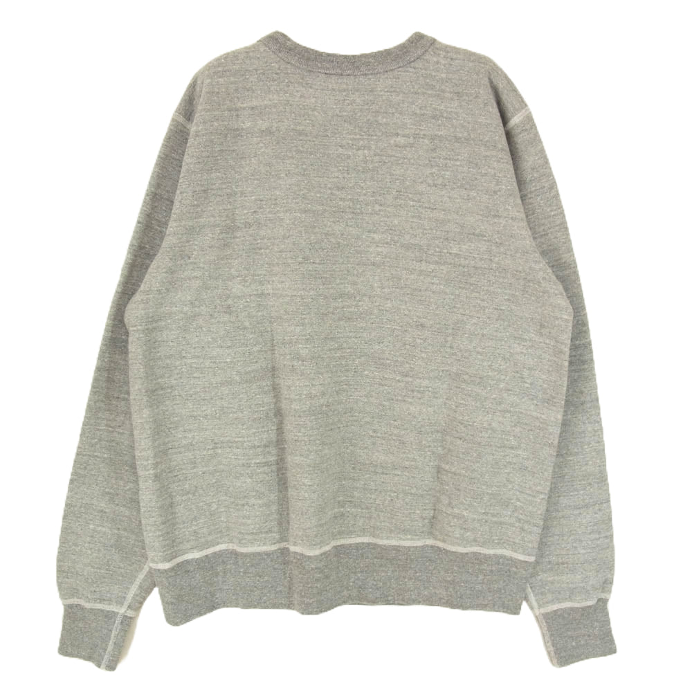 Buzz Rickson's バズリクソンズ BR69451 SET-IN CREW NECK SWEAT SHIRTS AIR FORCE ACADEMY ミリタリープリント・クルーネックスウェットシャツ グレー系 L【新古品】【未使用】【中古】