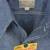 Buzz Rickson's バズリクソンズ BR25995 BLUE CHAMBRAY WORK SHIRT BLUE CHAMBRAY WORK SHIRT シャンブレー シャツ 長袖 ワークシャツ ブルー系 M【新古品】【未使用】【中古】