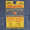 Buzz Rickson's バズリクソンズ BR25995 BLUE CHAMBRAY WORK SHIRT BLUE CHAMBRAY WORK SHIRT シャンブレー シャツ 長袖 ワークシャツ ブルー系 M【新古品】【未使用】【中古】