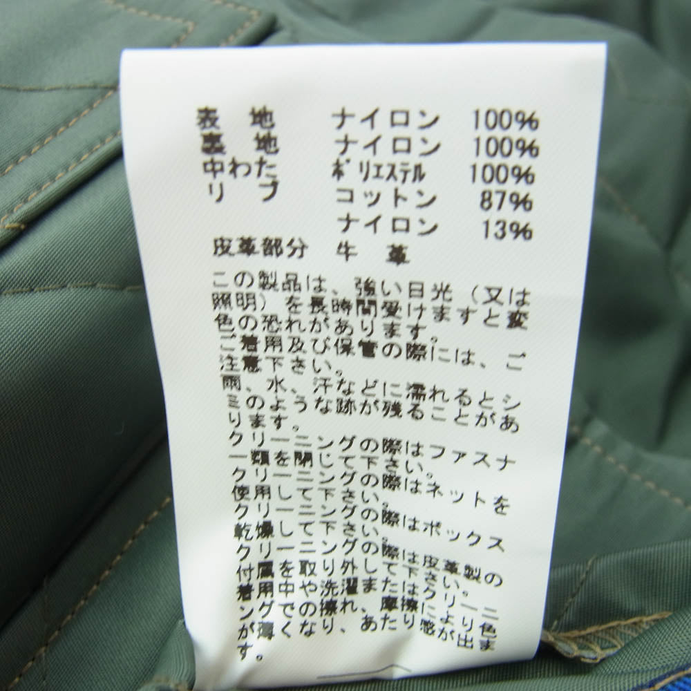 Buzz Rickson's バズリクソンズ BR15572 CWU-9 P LINER JACKET TIGER SHARKS WILLIAM TELL 61 ワッペン 刺繍 タイガー シャーク ナイロン ライナー フライト ジャケット グリーン系 L【新古品】【未使用】【中古】