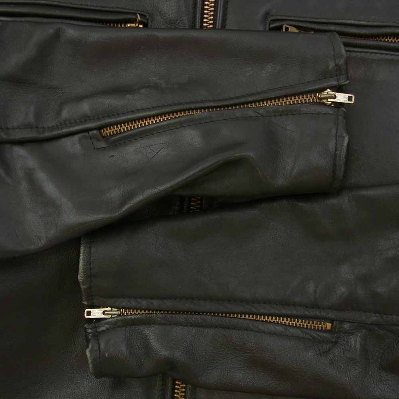 レスコ LEATHERS シングル ライダース レザー ジャケット