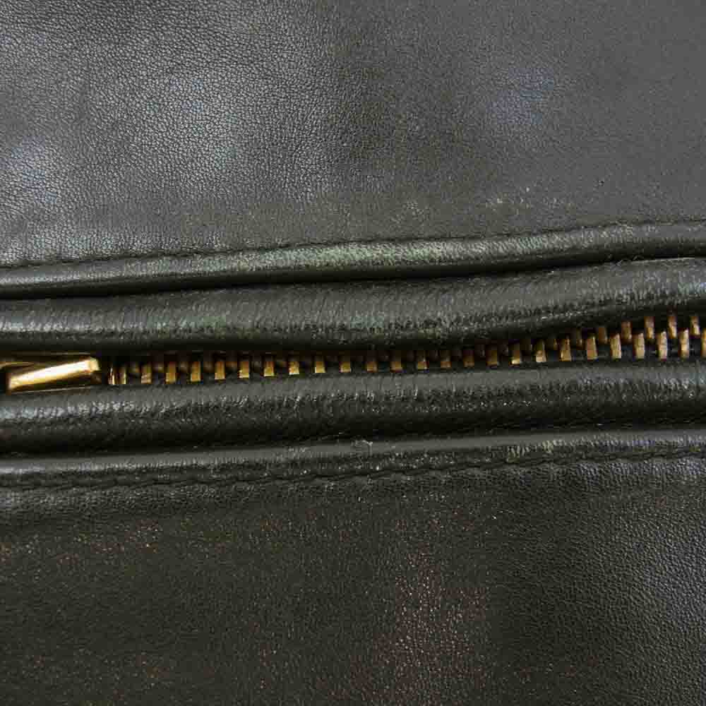 レスコ LEATHERS シングル ライダース レザー ジャケット ブラック系 40【中古】