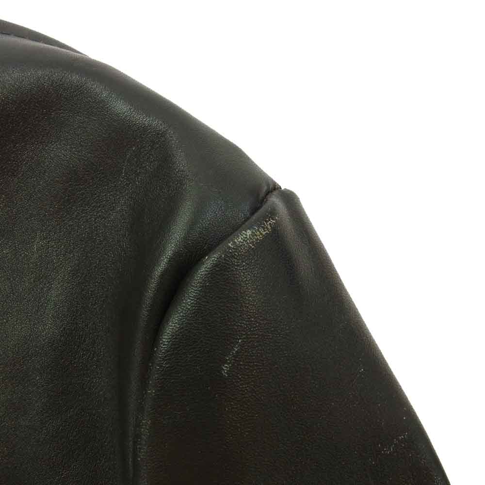 レスコ LEATHERS シングル ライダース レザー ジャケット ブラック系 40【中古】