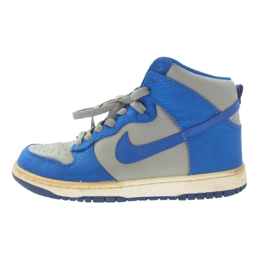 NIKE ナイキ 317982-006 海外並行品 Dunk High Team Royal Blue ダンク ハイ ロイヤル ブルー スニーカー ブルー系 グレー系 24.5cm【中古】