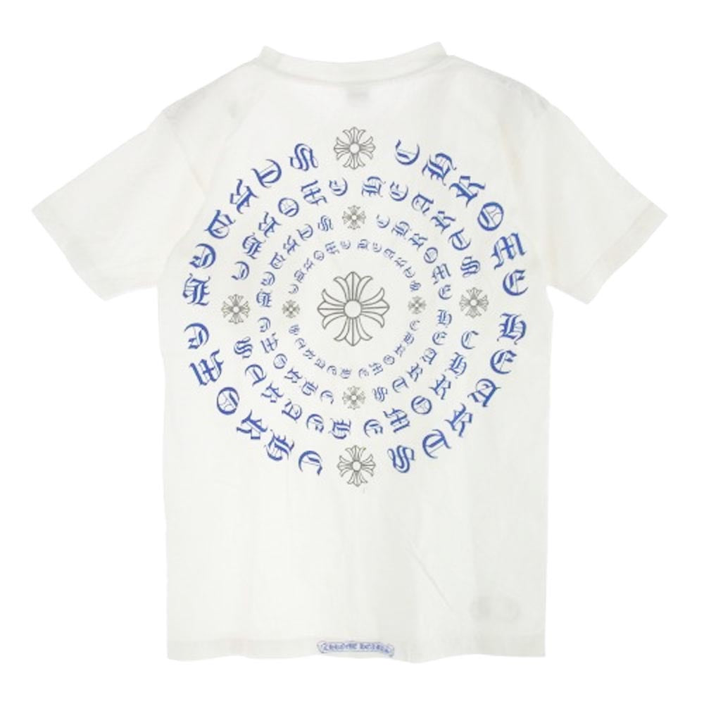 CHROME HEARTS クロムハーツ（原本無） CH T-SHRT 4 バック CHプラス プリント 半袖 Tシャツ ホワイト系 S【中古】