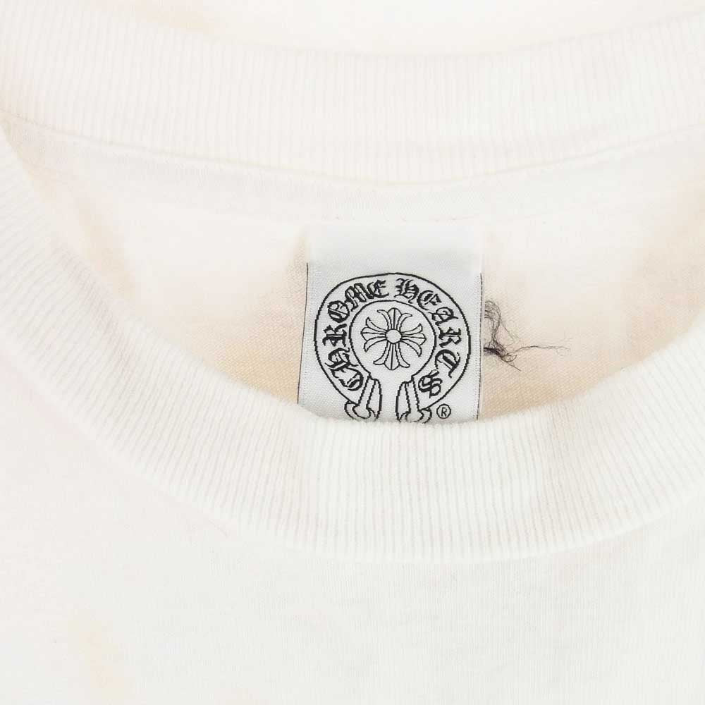 CHROME HEARTS クロムハーツ（原本無） CH T-SHRT 4 バック CHプラス プリント 半袖 Tシャツ ホワイト系 S【中古】