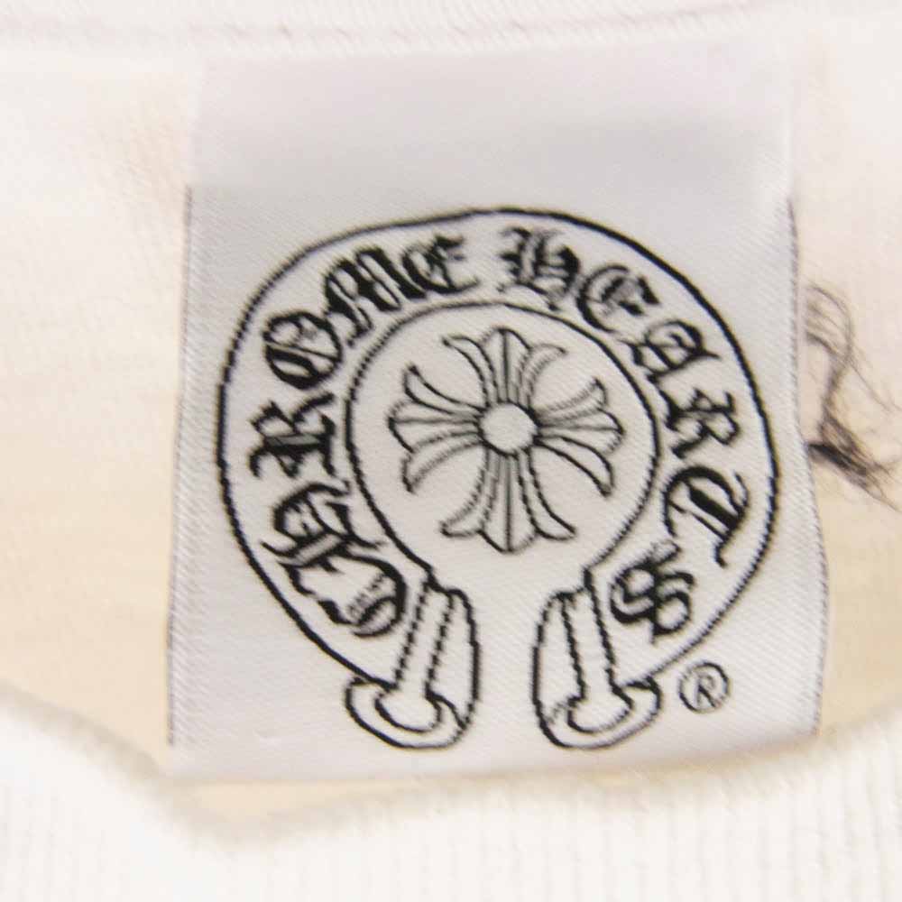 CHROME HEARTS クロムハーツ（原本無） CH T-SHRT 4 バック CHプラス プリント 半袖 Tシャツ ホワイト系 S【中古】
