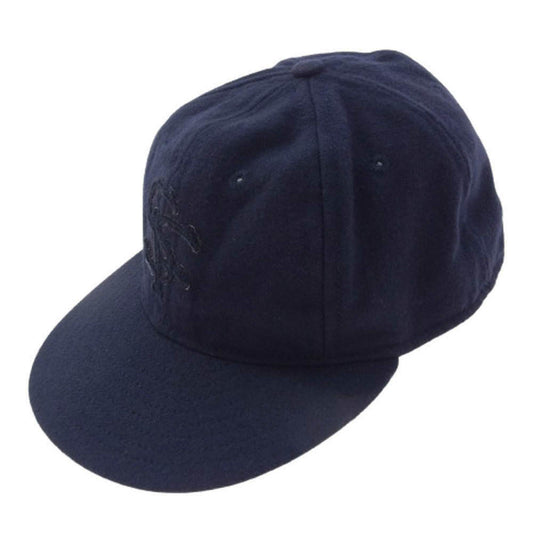 SASAFRAS ササフラス SFロゴ COOPERSTOWN BALL CAP クーパーズタウン ボール ベースボール キャップ 帽子 ネイビー系【中古】