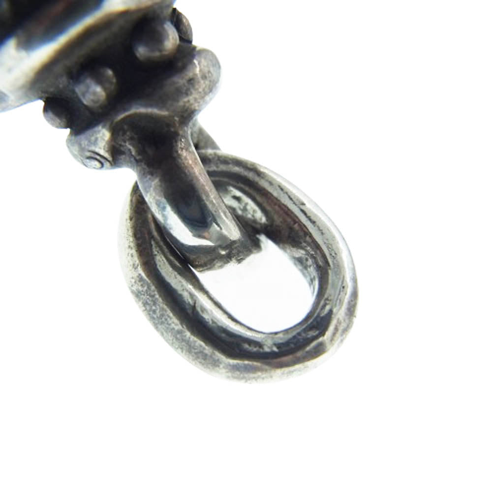 STARLIN GEAR スターリンギア ギャランティカード付属 SKULL MARBLE PENDANT スカル マーブル ペンダント ネックレス トップ イエロー系 ブルー系【中古】