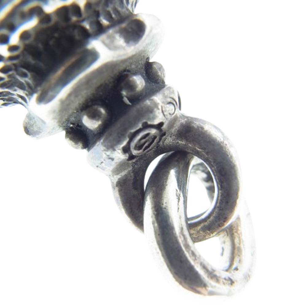 STARLIN GEAR スターリンギア ギャランティカード付属 SKULL MARBLE PENDANT スカル マーブル ペンダント ネックレス トップ イエロー系 ブルー系【中古】