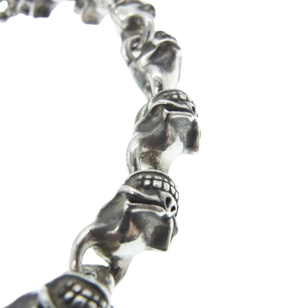 STARLIN GEAR スターリンギア ギャランティカード付属 15LINK 15リンク TINY FULL SKULL BRACELET タイニー フル スカル ブレスレット シルバー系【中古】