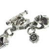 STARLIN GEAR スターリンギア ギャランティカード付属 15LINK 15リンク TINY FULL SKULL BRACELET タイニー フル スカル ブレスレット シルバー系【中古】