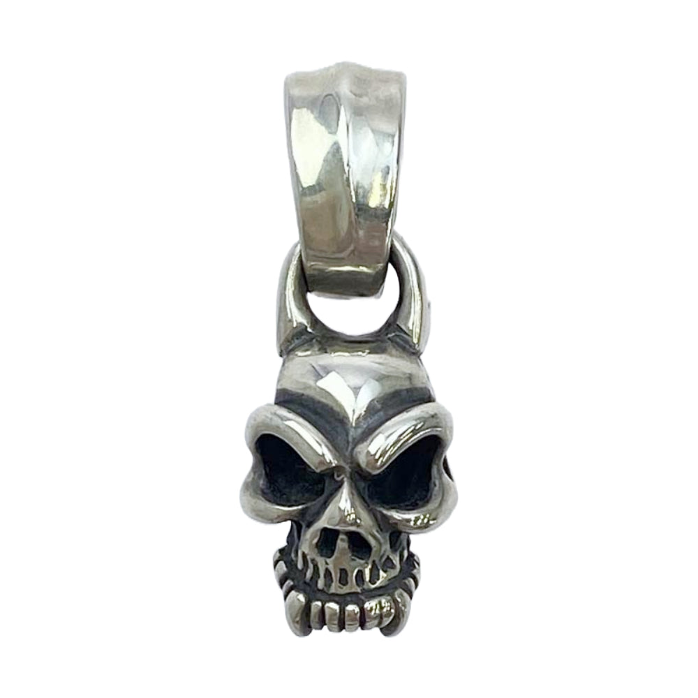 BILL WALL LEATHER ビルウォールレザー ハーフ スカル ペンダントトップ シルバー系【中古】