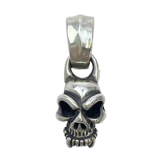 BILL WALL LEATHER ビルウォールレザー ハーフ スカル ペンダントトップ シルバー系【中古】