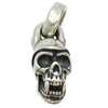 BILL WALL LEATHER ビルウォールレザー SKULL WITH HELMET & FANGS スカル w/ ヘルメット ファング ペンダントトップ シルバー系【中古】
