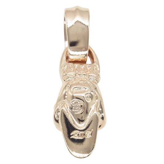 BILL WALL LEATHER ビルウォールレザー グッドラック スカル ペンダントトップ ゴールドコーティング スターリングシルバー ゴールド系【中古】