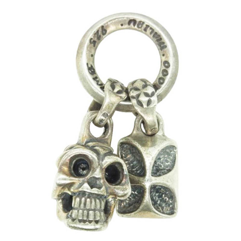 BILL WALL LEATHER ビルウォールレザー アルティメット スカル ゴシッククロス ペンダント トップ シルバー系【中古】