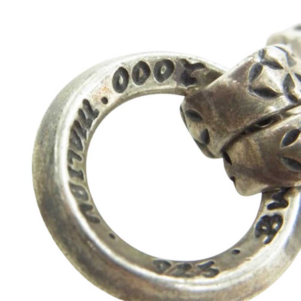 BILL WALL LEATHER ビルウォールレザー アルティメット スカル ゴシッククロス ペンダント トップ シルバー系【中古】