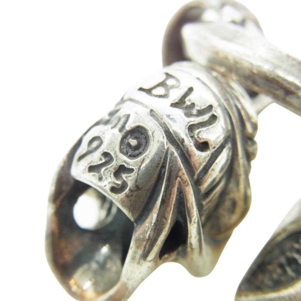 BILL WALL LEATHER ビルウォールレザー アルティメット スカル ゴシッククロス ペンダント トップ シルバー系【中古】