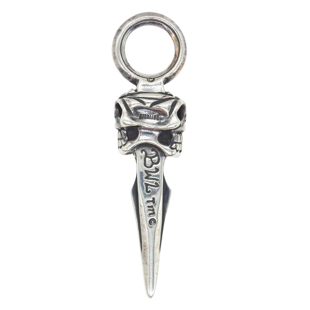 BILL WALL LEATHER ビルウォールレザー アルティメット ダブル スカル ダガー ペンダントトップ シルバー系【中古】