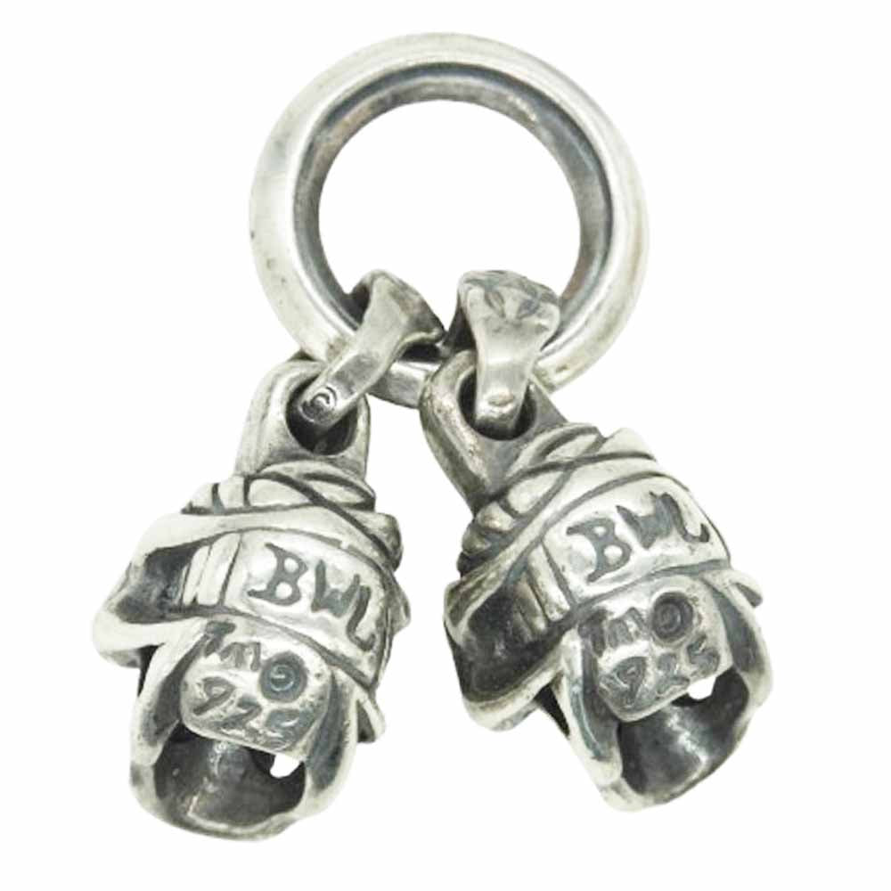 BILL WALL LEATHER ビルウォールレザー ダブル アルティメット スカル ペンダント トップ シルバー系【中古】