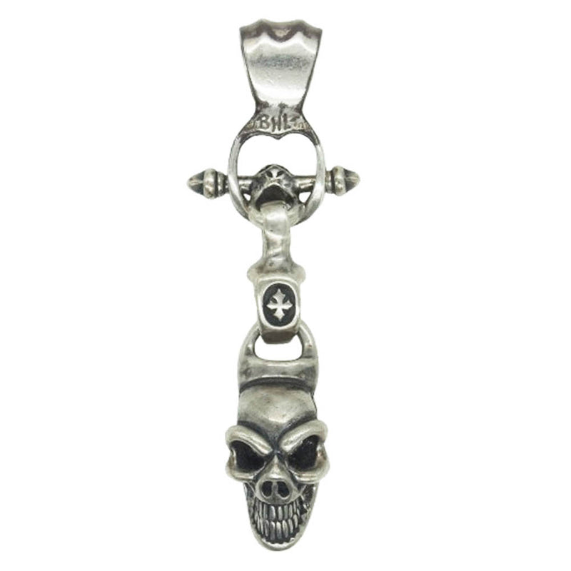 BILL WALL LEATHER ビルウォールレザー グッドラック スカル Tバー ペンダントトップ シルバー系【中古】