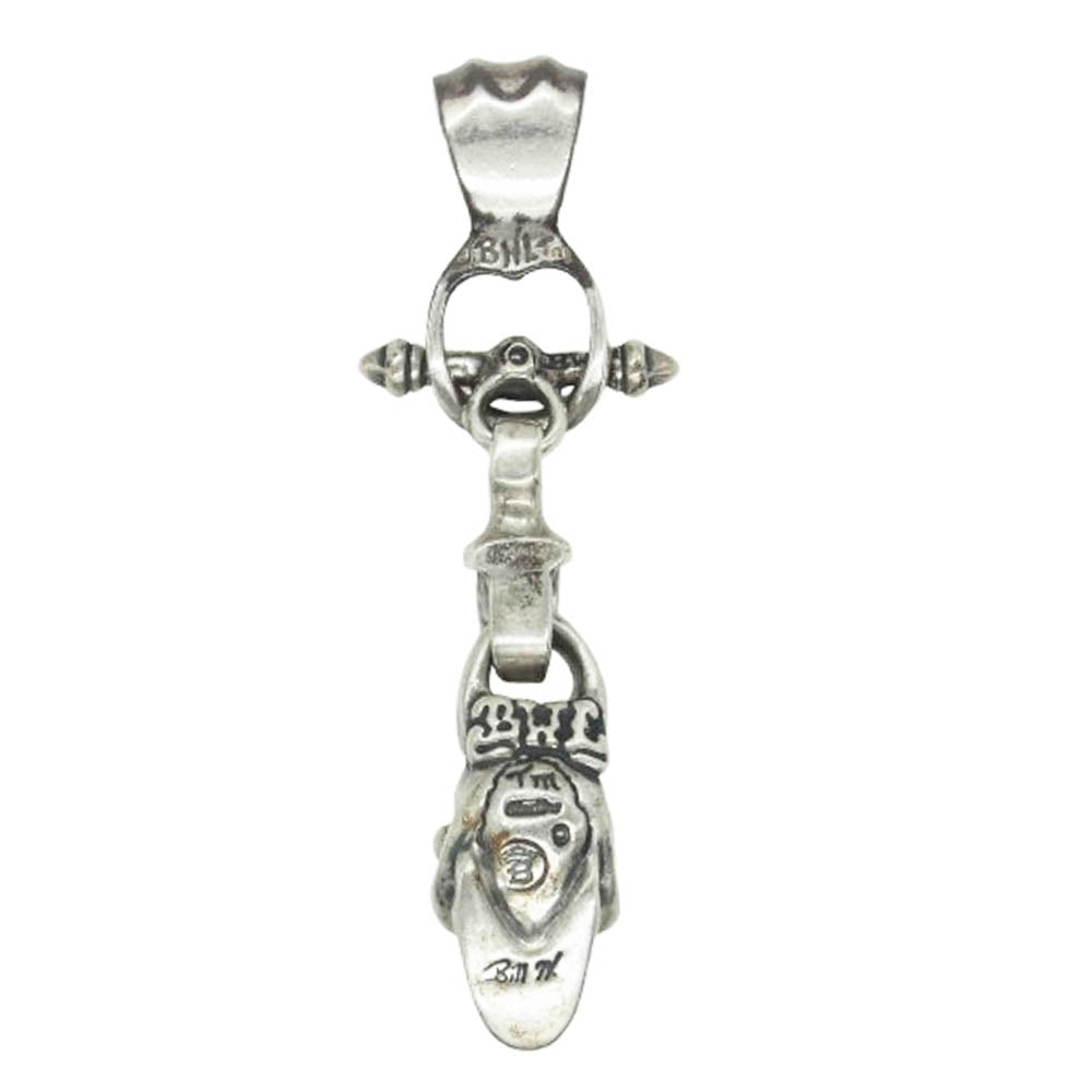 BILL WALL LEATHER ビルウォールレザー グッドラック スカル Tバー ペンダントトップ シルバー系【中古】