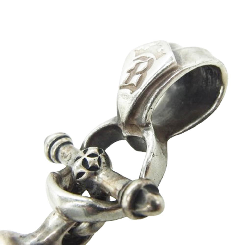 BILL WALL LEATHER ビルウォールレザー グッドラック スカル Tバー ペンダントトップ シルバー系【中古】