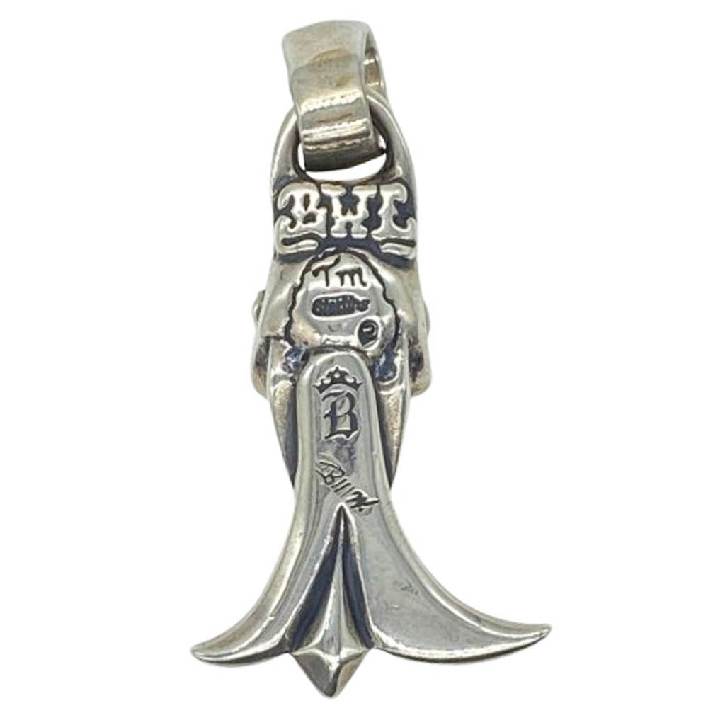 BILL WALL LEATHER ビルウォールレザー グッドラック スカル ゴシックエンド ペンダントトップ シルバー系【中古】