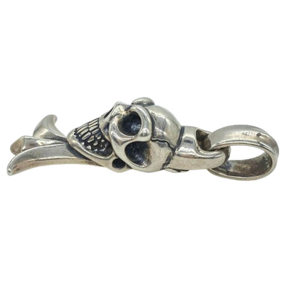 BILL WALL LEATHER ビルウォールレザー グッドラック スカル ゴシックエンド ペンダントトップ シルバー系【中古】