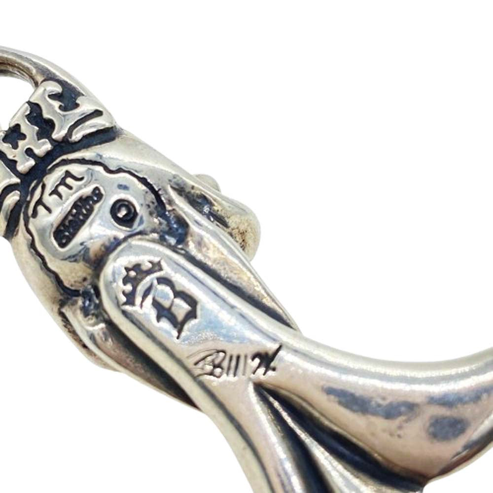 BILL WALL LEATHER ビルウォールレザー グッドラック スカル ゴシックエンド ペンダントトップ シルバー系【中古】