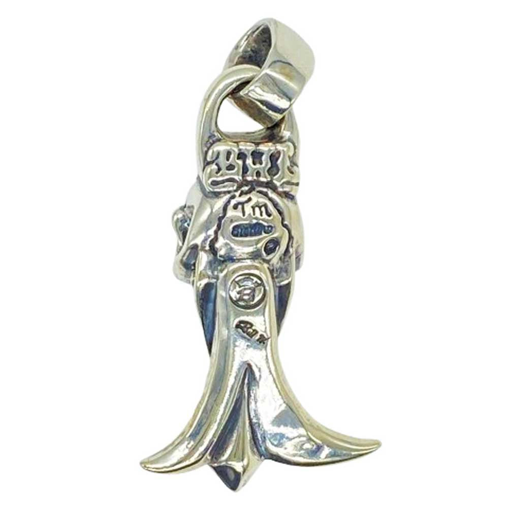 BILL WALL LEATHER ビルウォールレザー グッドラック スカル ゴシックエンド クロスベイル ペンダントトップ シルバー系【中古】